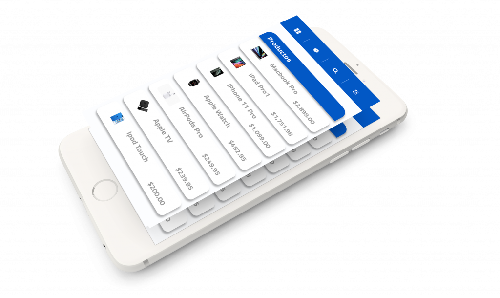 Productos &amp; Servicios app móvil