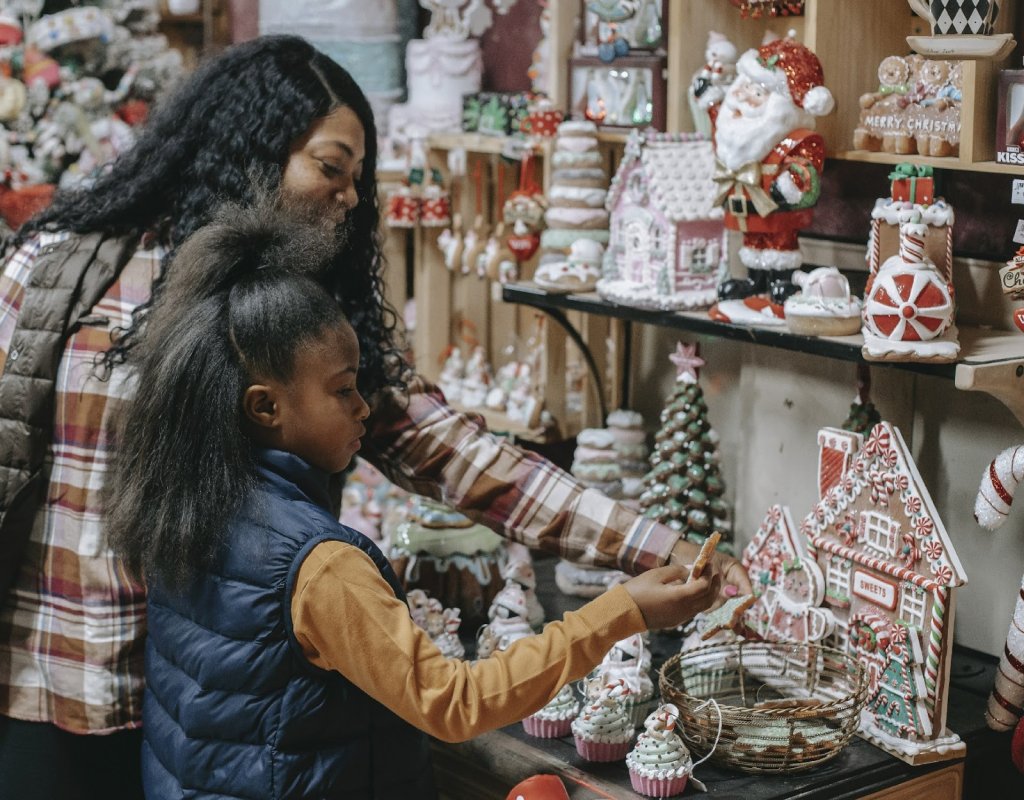 Los artículos navideños para remate